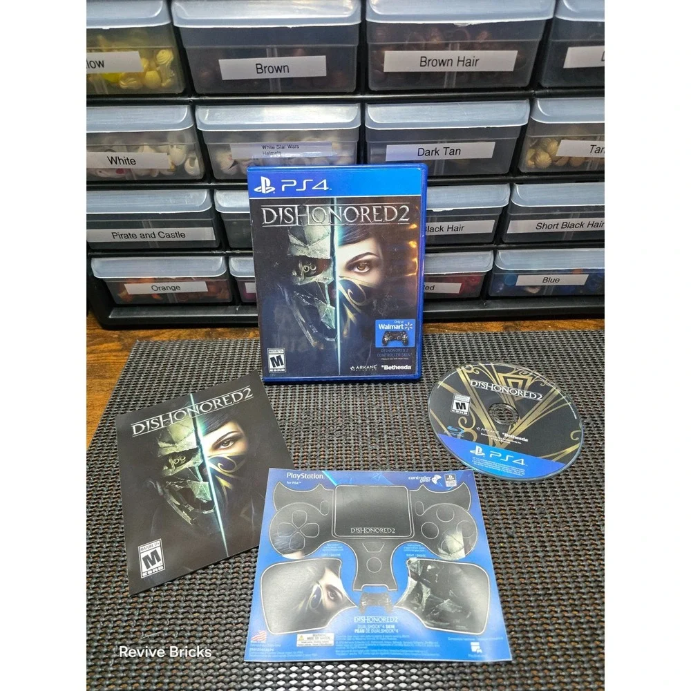 Dishonored 2 (Sony PlayStation 4, PS4 2016) CIB Complete Tested W/ Sticker Sheet